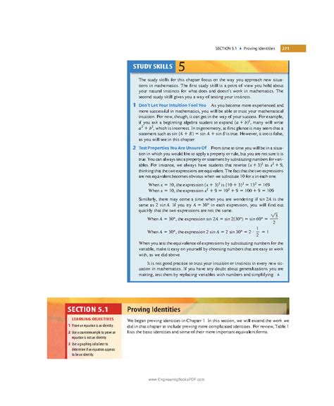 Proving Identit - trigonometry notes sem 1 - SECTION 5 Proving ...
