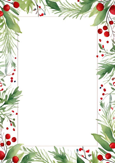 Christmas Frame Template Word Template And Google Docs For Free Download