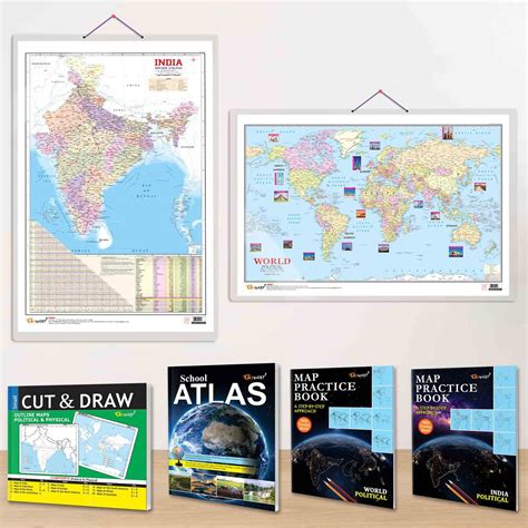 India POLITICAL - BOOK, WORLD POLITICAL - PRACTICE BOOK, SMALL CUT ...