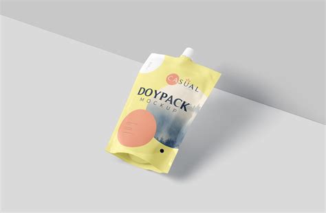 Doypack With Cap Mockup Psd
