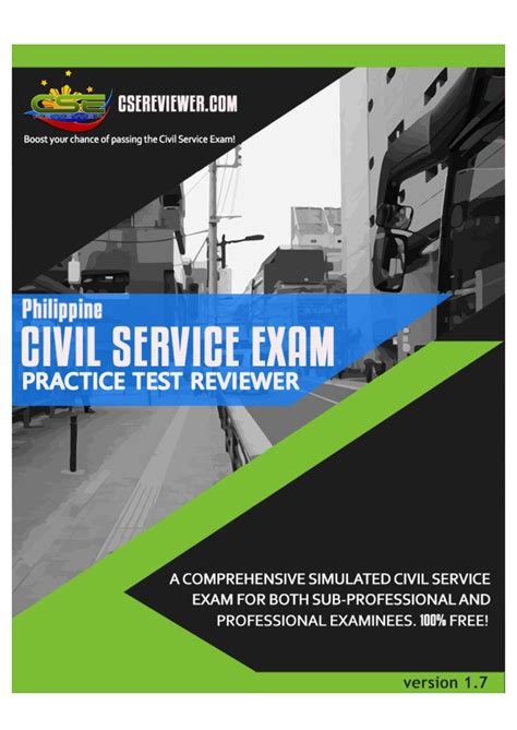Civil Service Exam Complete Practice Test - version 1. 7 Compiled and ...