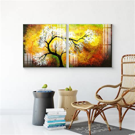 Beautiful Multiple Frame Colorful Wall Painting for Living Room: Shade ...