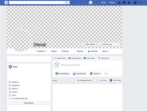 Facebook Profile Template
