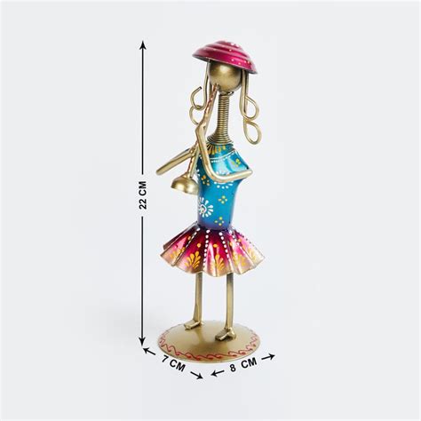 Buy Corsica Mystic India Set of 3 Wrought Iron Standing Musician Dolls ...