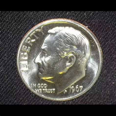 1967 Roosevelt Dime SP65+ SMS - Miller's Mint