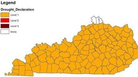 Level I drought declaration issued for most of Kentucky
