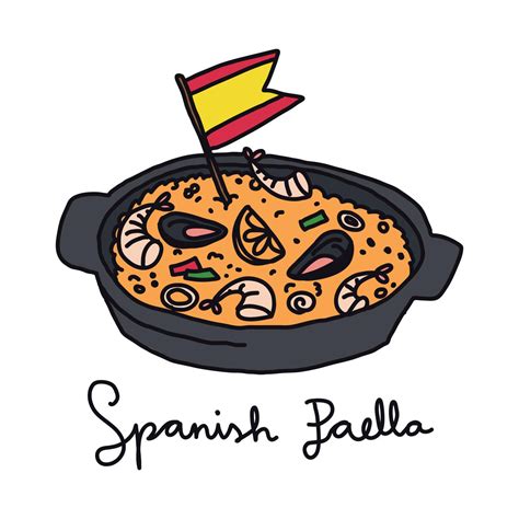 Paella Drawing at Judith Noel blog