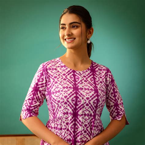 Purple and White Shibori Printed Cotton Co-ord Set – Vivika Fashion