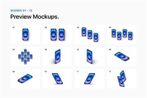 iPhone 16 - 24 Mockups Scenes - PSD & FIG :: Behance