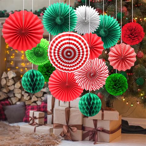 Tissue Paper Christmas Decorations DIY Fringe Christmas Trees