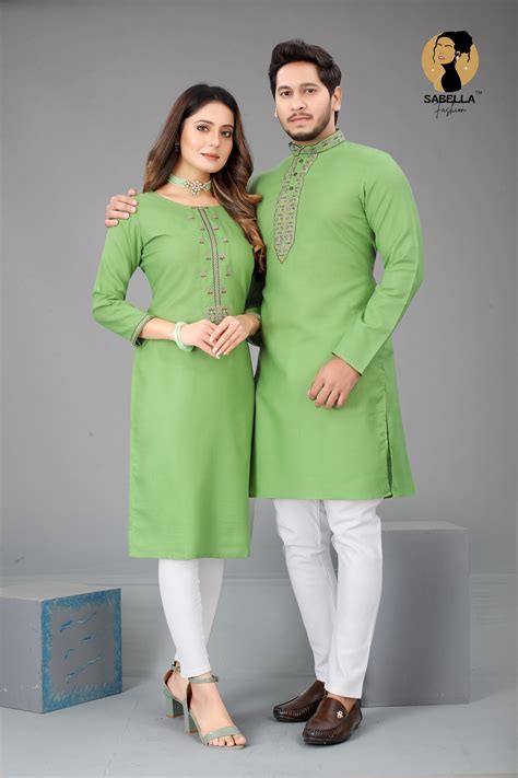 Sabella Savariya Vol-14 Couple Kurta With Kurti With Embroidery Work ...