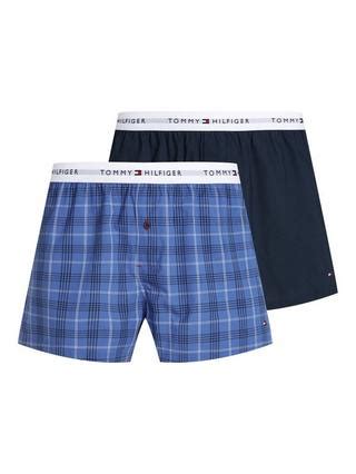 Tommy Hilfiger Woven Organic Cotton Boxer Shorts, Pack of 2, Multi