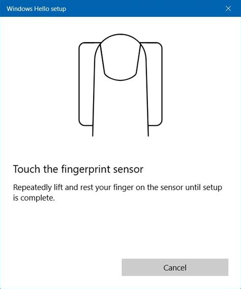 Image result for Set Up Windows Hello Fingerprint