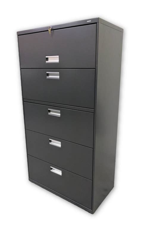 Gray Gray Hon 5 Drawer Lateral Filing Cabinets â€“ 36 Inch Wide by Hon