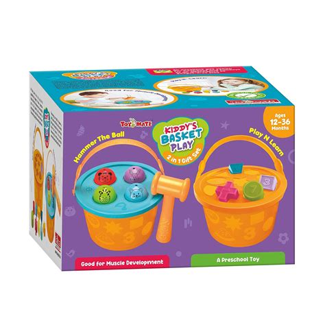 Toymate Kiddy’s Basket Play - Combo of Hammering Fun & Shape Sorting ...
