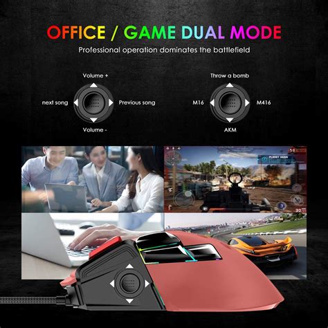 Buy Mechanical Keyboard and Mouse Combo Wired 82 Keys Rainbow Backlit ...