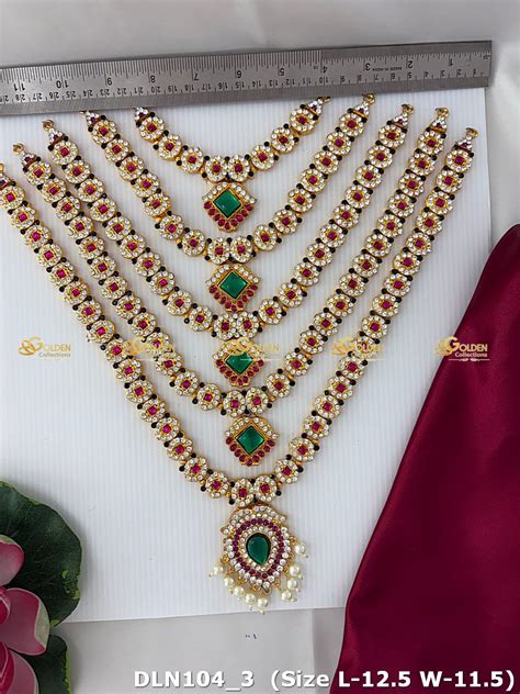 Enchanting Divine Long Haram - Radiant Goddess Lakshmi DLN-104 – Golden ...
