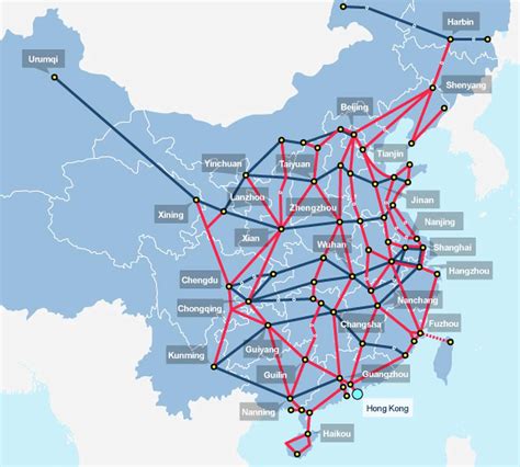 China High Speed Railway Maps, 2022 Map of Bullet Trains, PDF Download - Neonpink