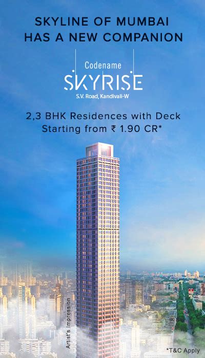 Shreeji Codename Skyrise | 2,3 BHK in Kandivali West