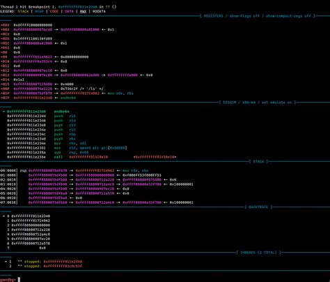 Debug Linux UML 的图像结果