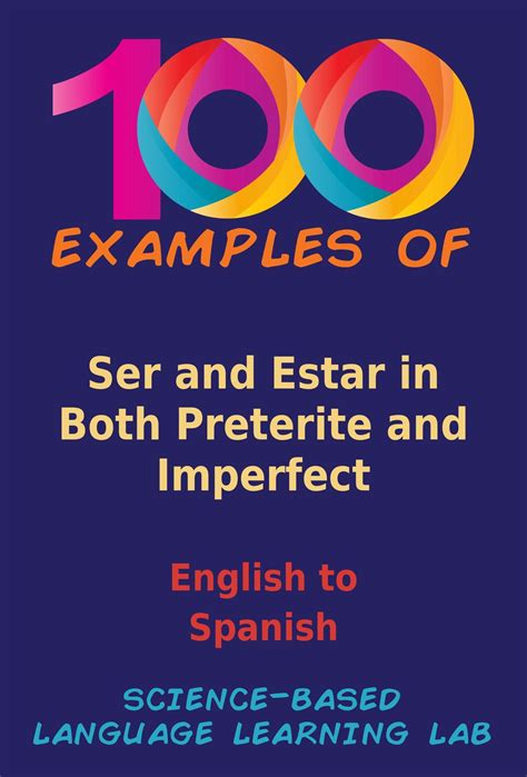 100 Examples Ser and Estar in Both Preterite and Imperfect e-kirjana ...