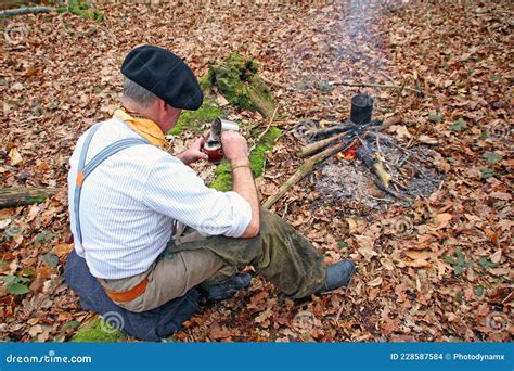 Drinking Yerba in Country Woods Stock Photo - Image of american, single: 228587584
