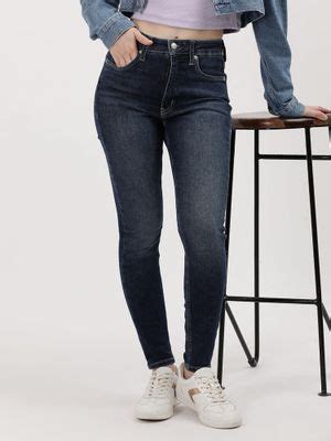 Buy Calvin Klein Jeans Women Blue Color Jeans (26) Online