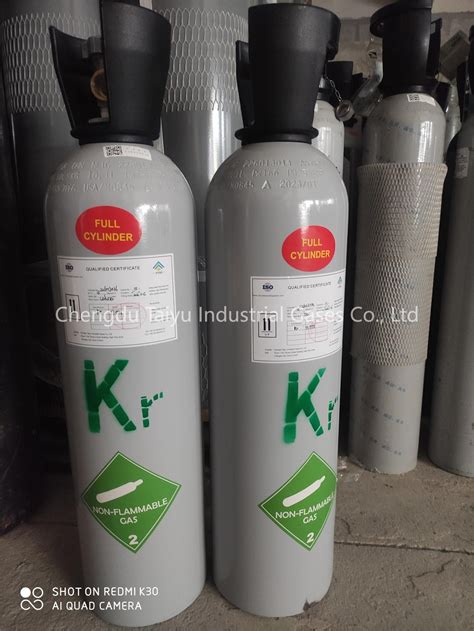 1500L Rare Gas Krypton Kr Gas 99.999% Purity 5n Grade - Krypton Kr Gas and Krypton Gas