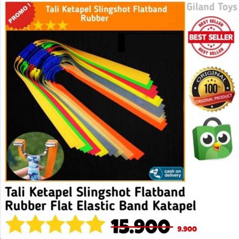 Jual Tali Ketapel Slingshot Flatband Rubber Flat Elastic Band Katapel ...