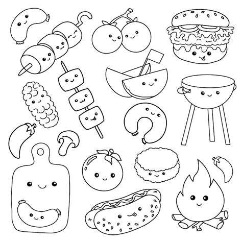Food coloring pages Images - Free Download on Freepik
