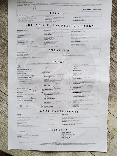 Menu at Spain Wine Bar, Ocean City, 13 St Louis Ave