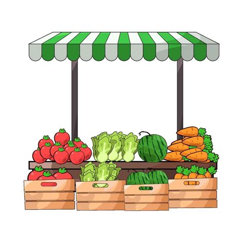 Vegetable Market Cartoon 的图像结果