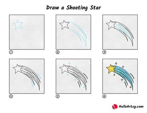 Draw a Shooting Star - HelloArtsy