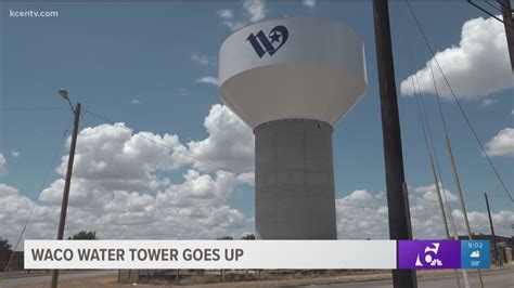 Waco water tower goes up and is near completion | kcentv.com