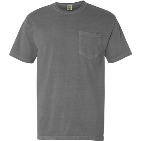 Comfort Colors 6030 Garment-Dyed Heavyweight Pocket T-Shirt - Grey ...