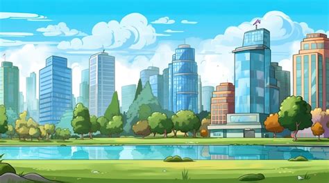 Cityscape background illustration | Premium AI-generated image
