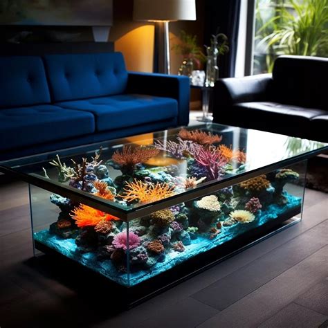 Aquarium Coffee Table: Dive into Tranquility with Underwater Elegance