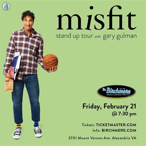 SOLD OUT! Gary Gulman: Misfit Stand Up Tour with Emmy Blotnick, The ...