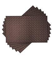 Buy ElastPro Placemat Set of 6 Heat-Resistant Place Mats Stain ...