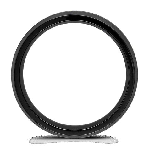 Black Titanium Comfort Fit Ring with Satin Finish (7mm) | Shane Co.