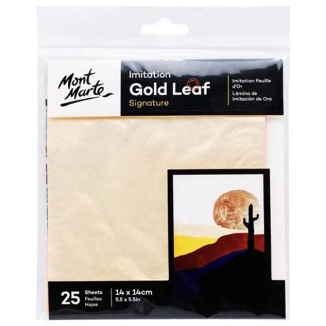 htconline.in| Mont Marte Gold Leaf - Pack of 25 Sheets