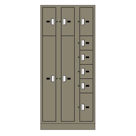 BIM objects - Free download! Evidence Storage Locker Non-Pass-Thru 10 ...