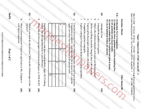 AI and DS Final Exam Paper - 37314 - May 27, 2024 - Studocu