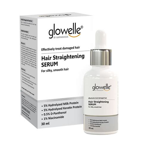 Buy Glowelle Hair Straightening Serum for Silky & Smooth Hair | Repair ...