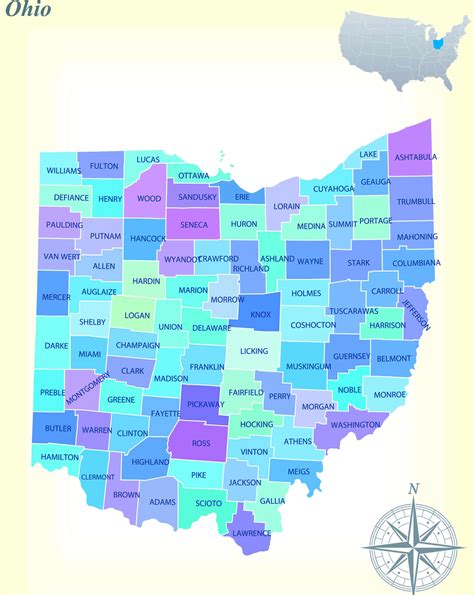 Ohio Cities Map - Guide of the World