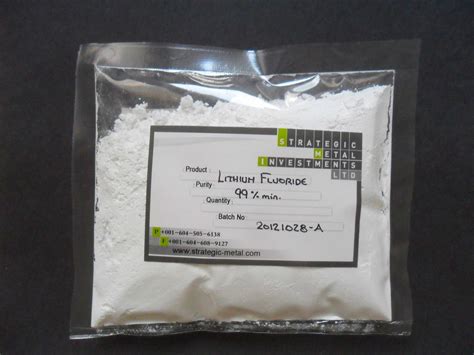 Lithium Fluoride (LiF) 99%-99.9% | SMI Ltd.