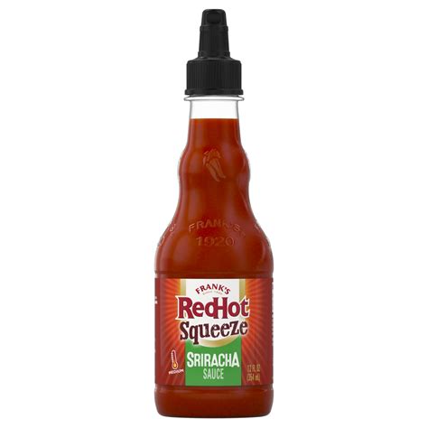 Frank's RedHot Sriracha Squeeze Hot Sauce 12 fl oz, spicy sauce with ...