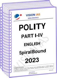 Vision IAS GS Paper 2 Polity Printed Notes In English For Mains 2022 ...