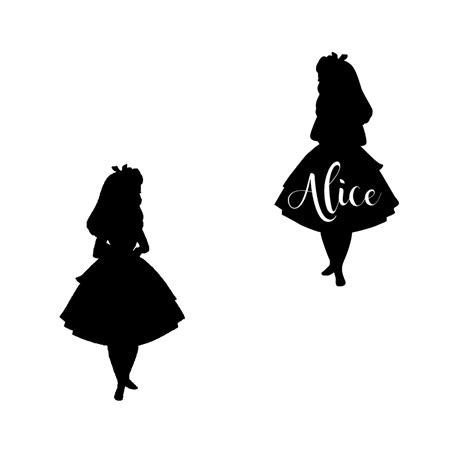 Disney Silhouettes Alice In Wonderland
