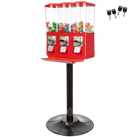 Snapklik.com : Gumball Machine - Triple Candy Machine Dispenser For ...